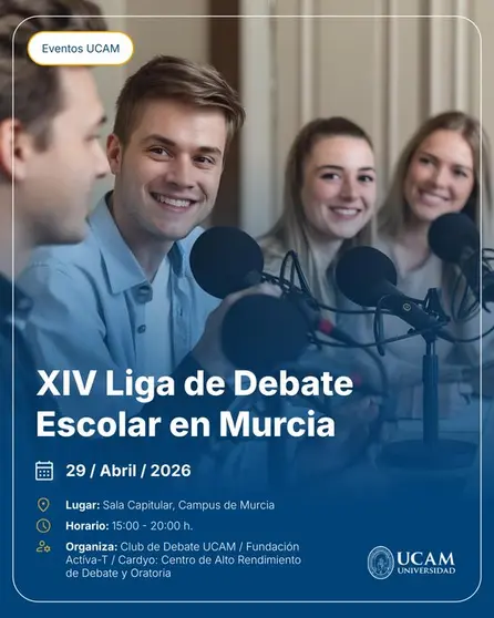 Cartel liga debate UCAM
